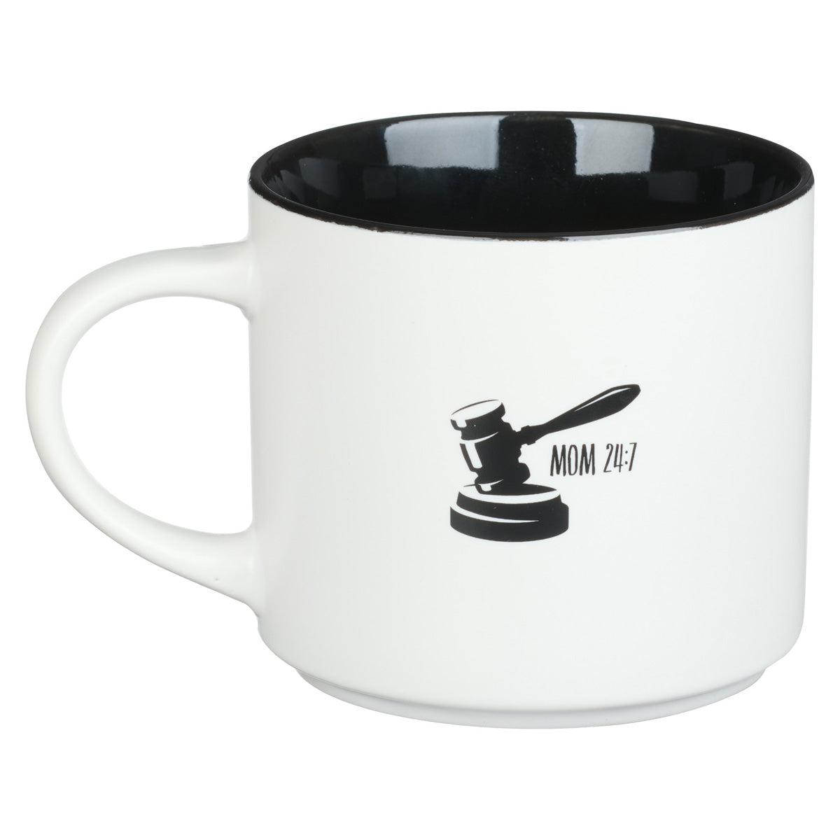 Thou Shalt Not Try Me White With Black Interior Ceramic Mug