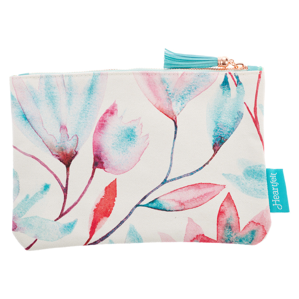 You've Got This! Pink Petals Canvas Zipper Pouch