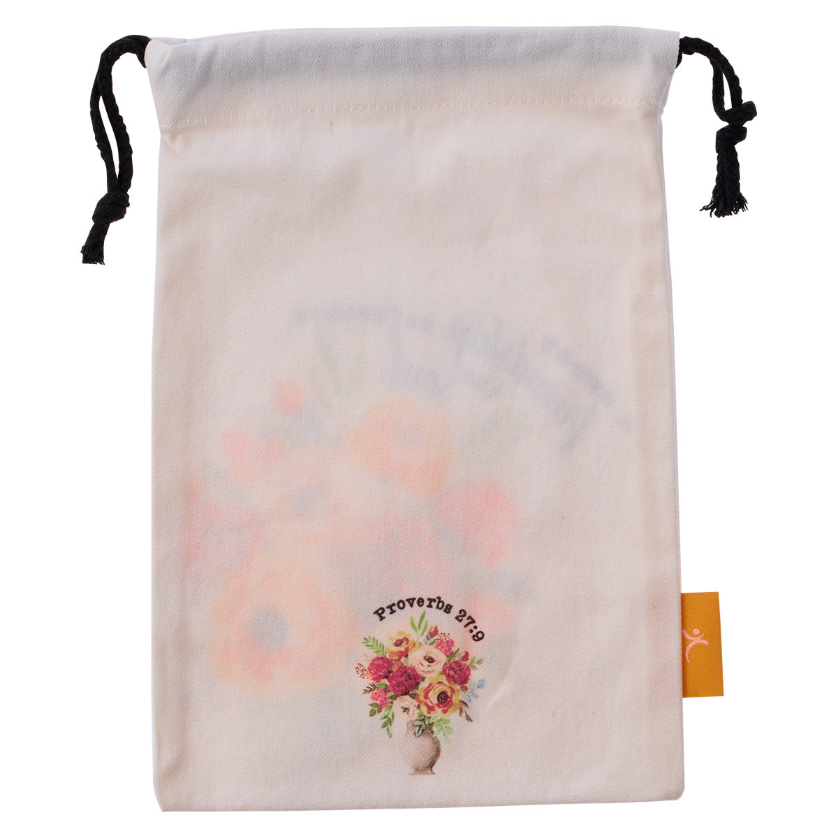 A Sweet Friendship Small Cotton Drawstring Bag - Proverbs 27:9