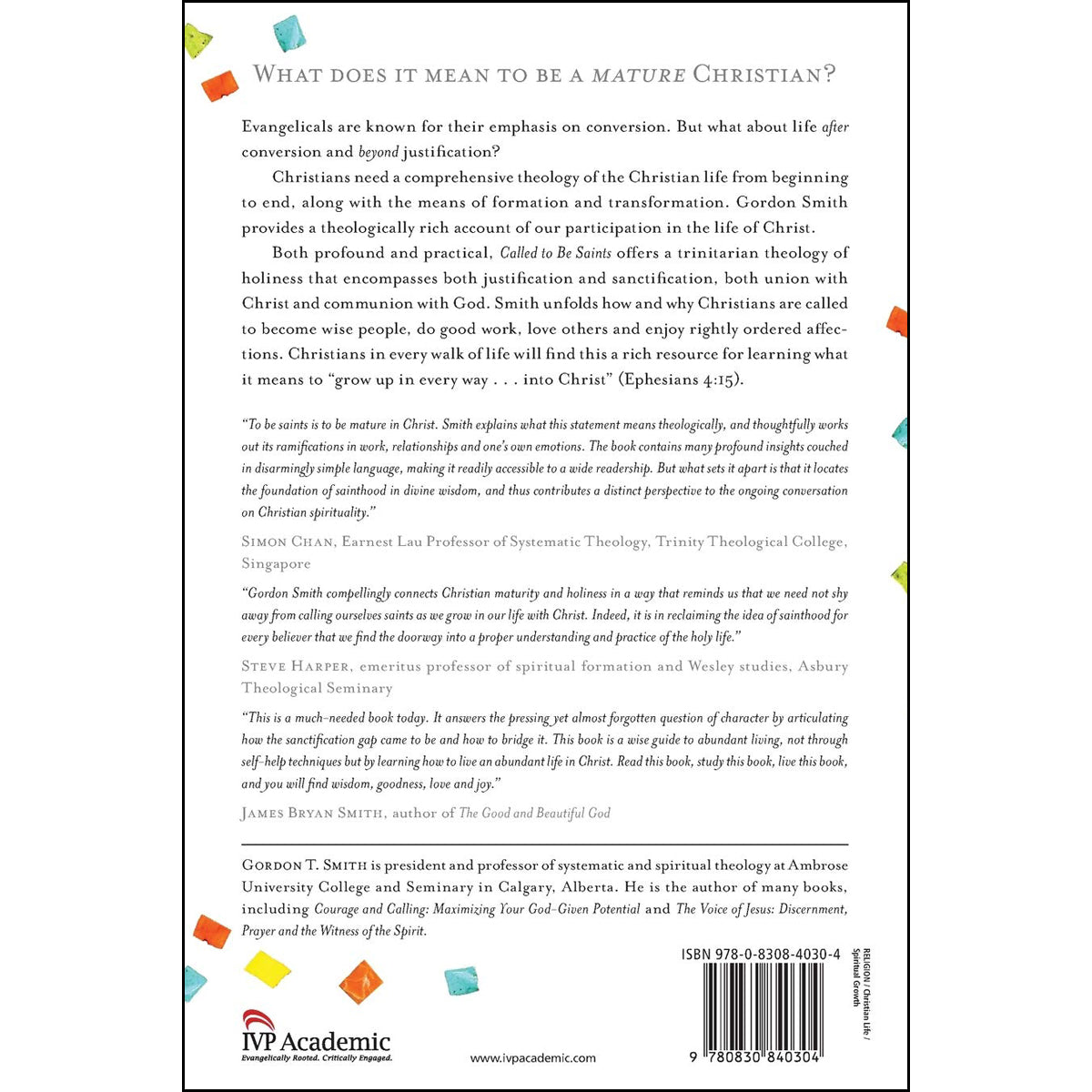 Called To Be Saints: An Invitation To Christian Maturity (Paperback)