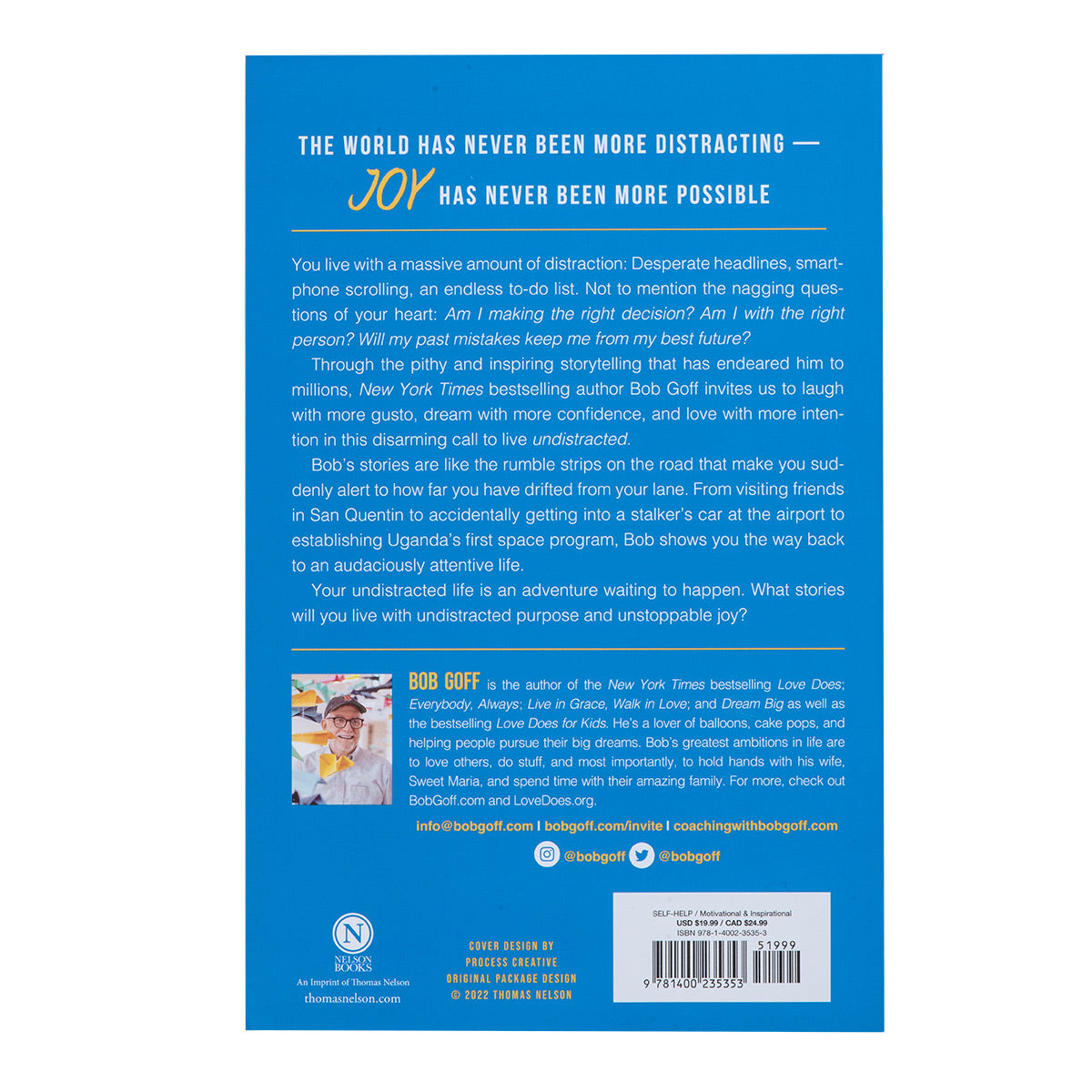 Undistracted: Capture Your Purpose Rediscover Your Joy (Paperback)