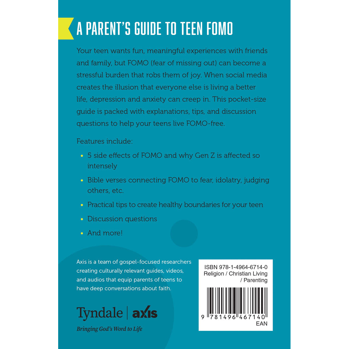 A Parents Guide To Teen Fomo (Axis)(Paperback)