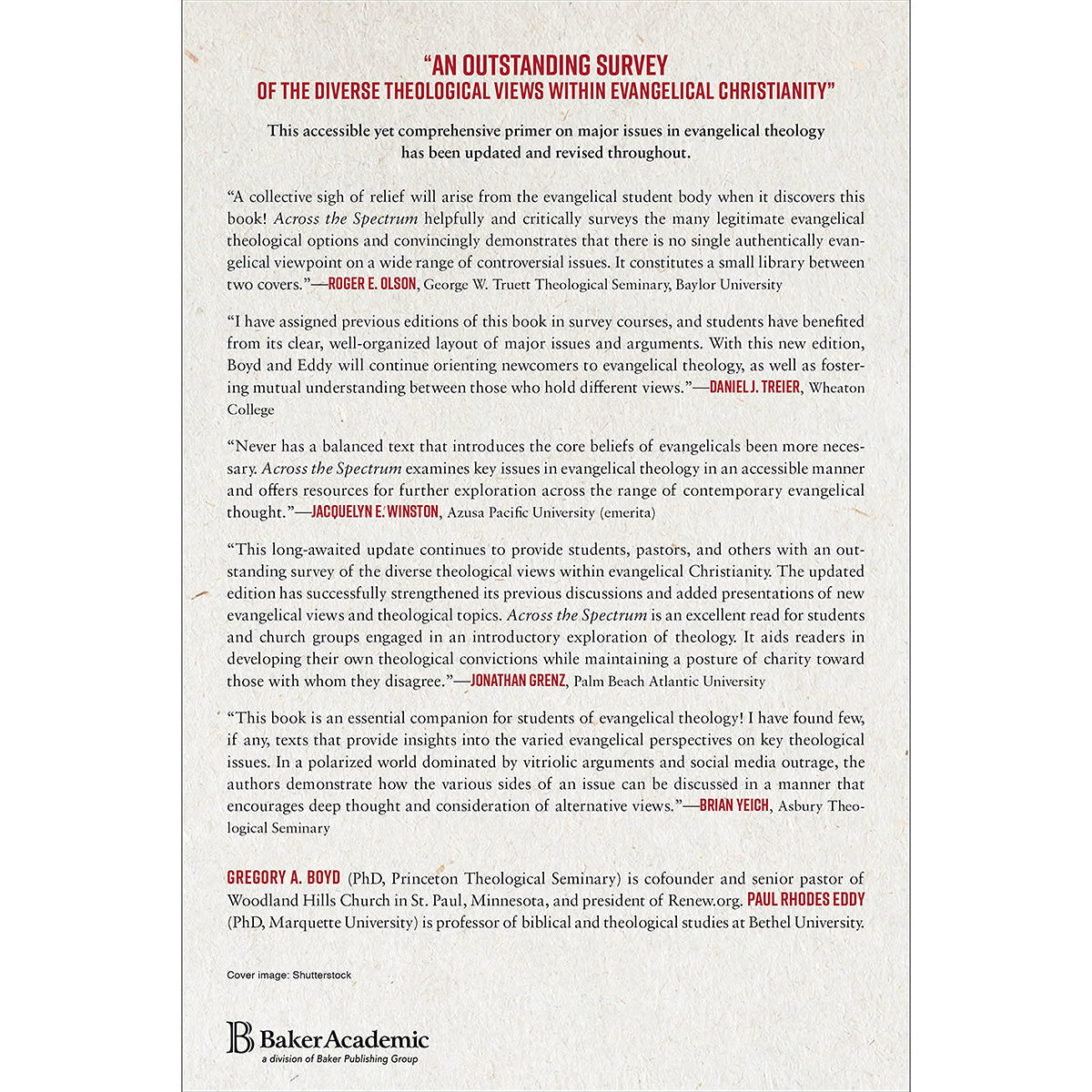 Across The Spectrum: Understanding Issues In Evangelical Theology, 3rd Edition (Paperback)