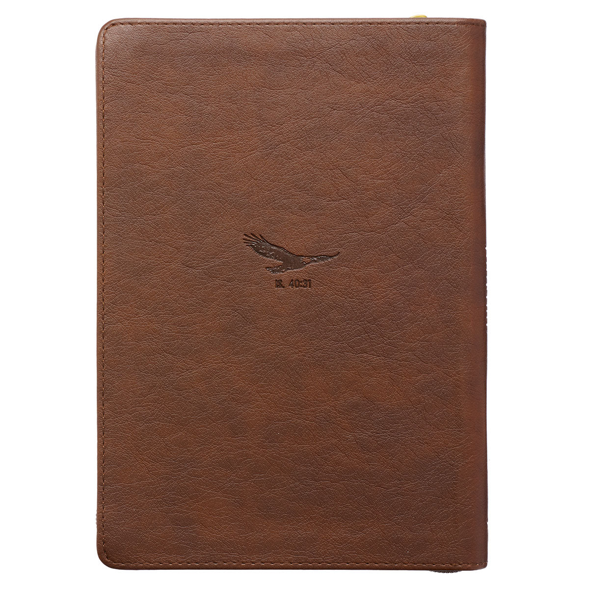 They Will Soar On Wings Isaiah 40:31 Tan (Faux Leather Journal With Zipped Closure)