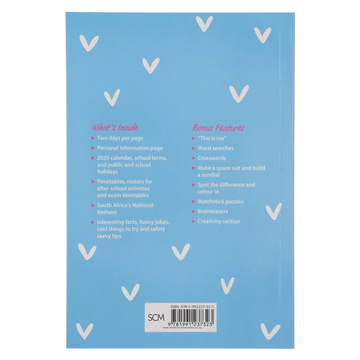 2025 School Diary - Daily Planner - It Is Cool to Be Kind - Blue Specs - Paperback