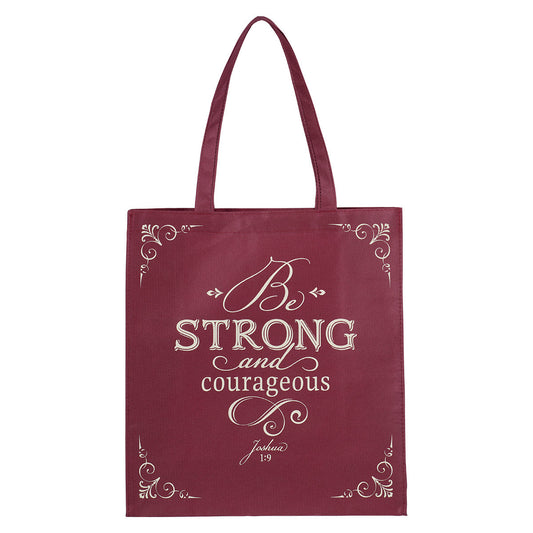 Be Strong And Courageous Non-Woven Tote Bag - Joshua 1:9