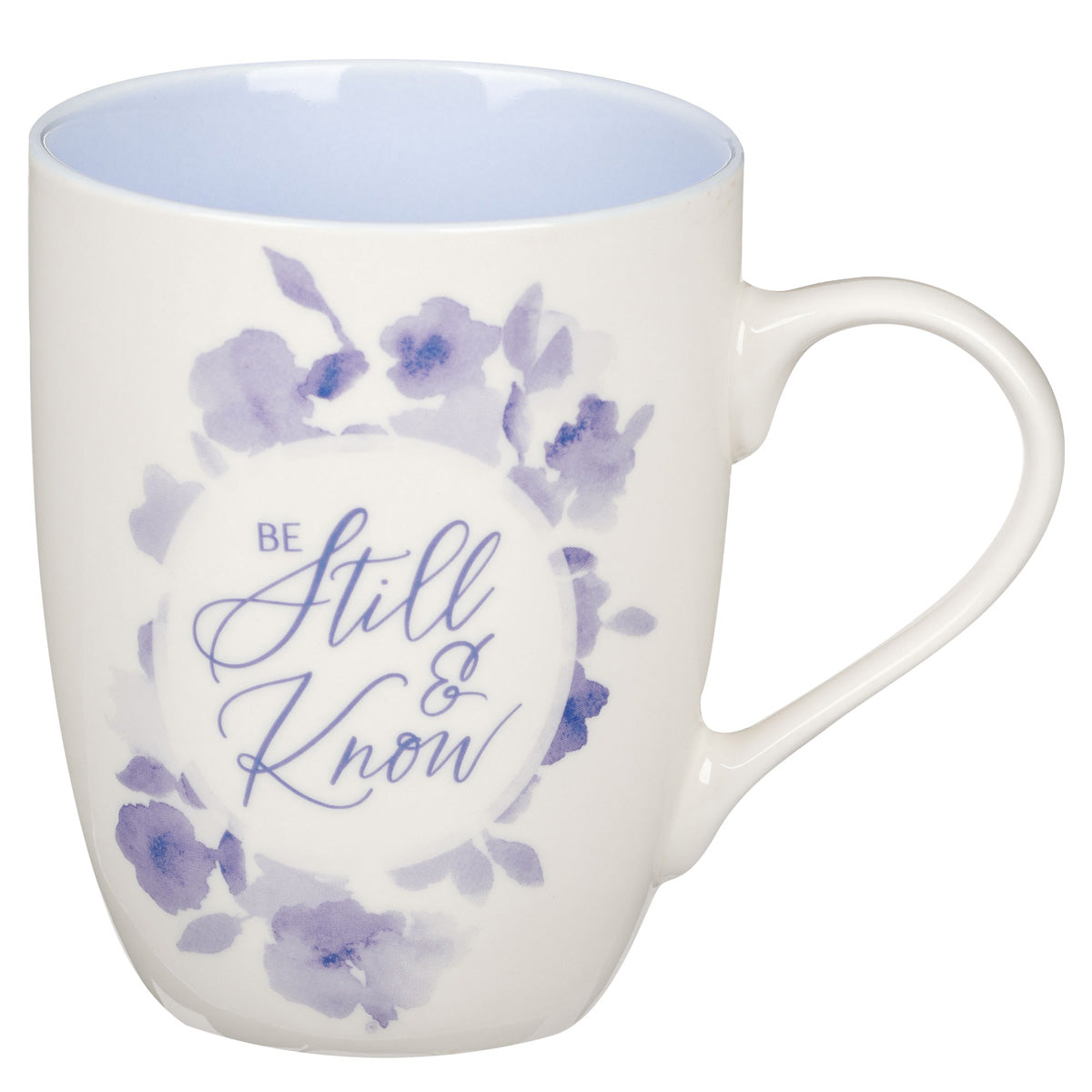 Be Still Blue Ceramic Mug - Psalms 46:10