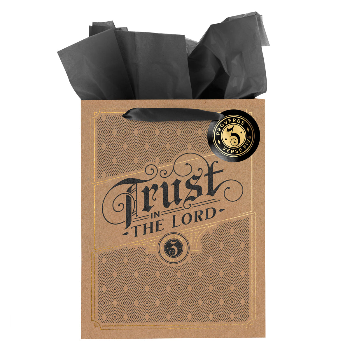 Trust in the Lord Large Portrait Gift Bag with Gift Tag