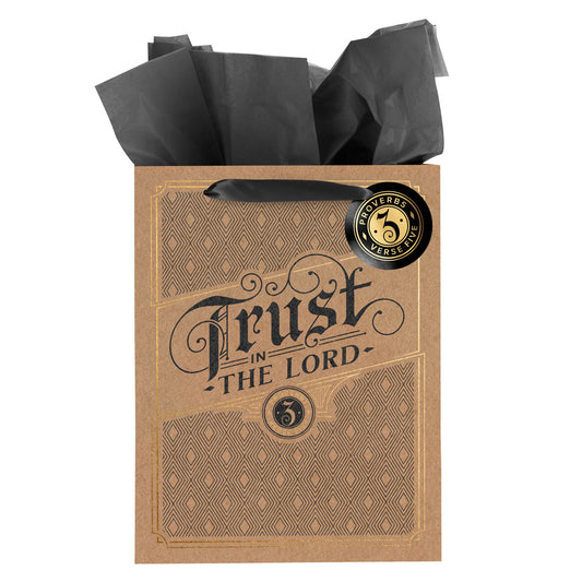 Trust in the Lord Large Portrait Gift Bag with Gift Tag