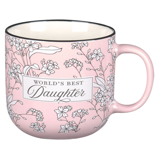 World's Best Daughter Pink Ceramic Mug