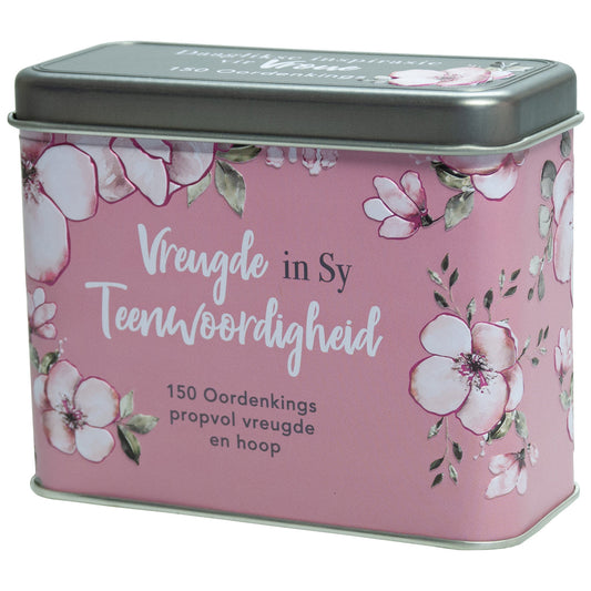 Vreugde In Sy Teenwoordigheid Afrikaans Cards In Tin