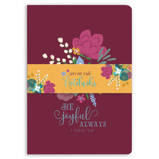 Be Joyful Always (Set Of 2)(A4 Notebook Set)