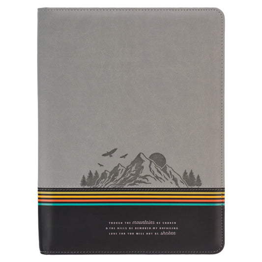 Though The Mountains Be Shaken (Faux Leather Portfolio)