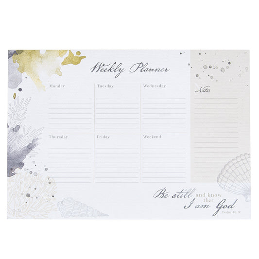 A4 Weekly Desk Planner - Be Still
