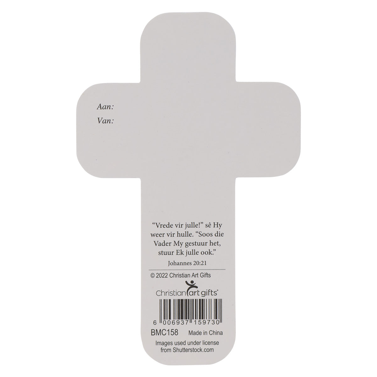 Wees Stil En Weet Cross Bookmark Set Of 6 - Psalms 46:11