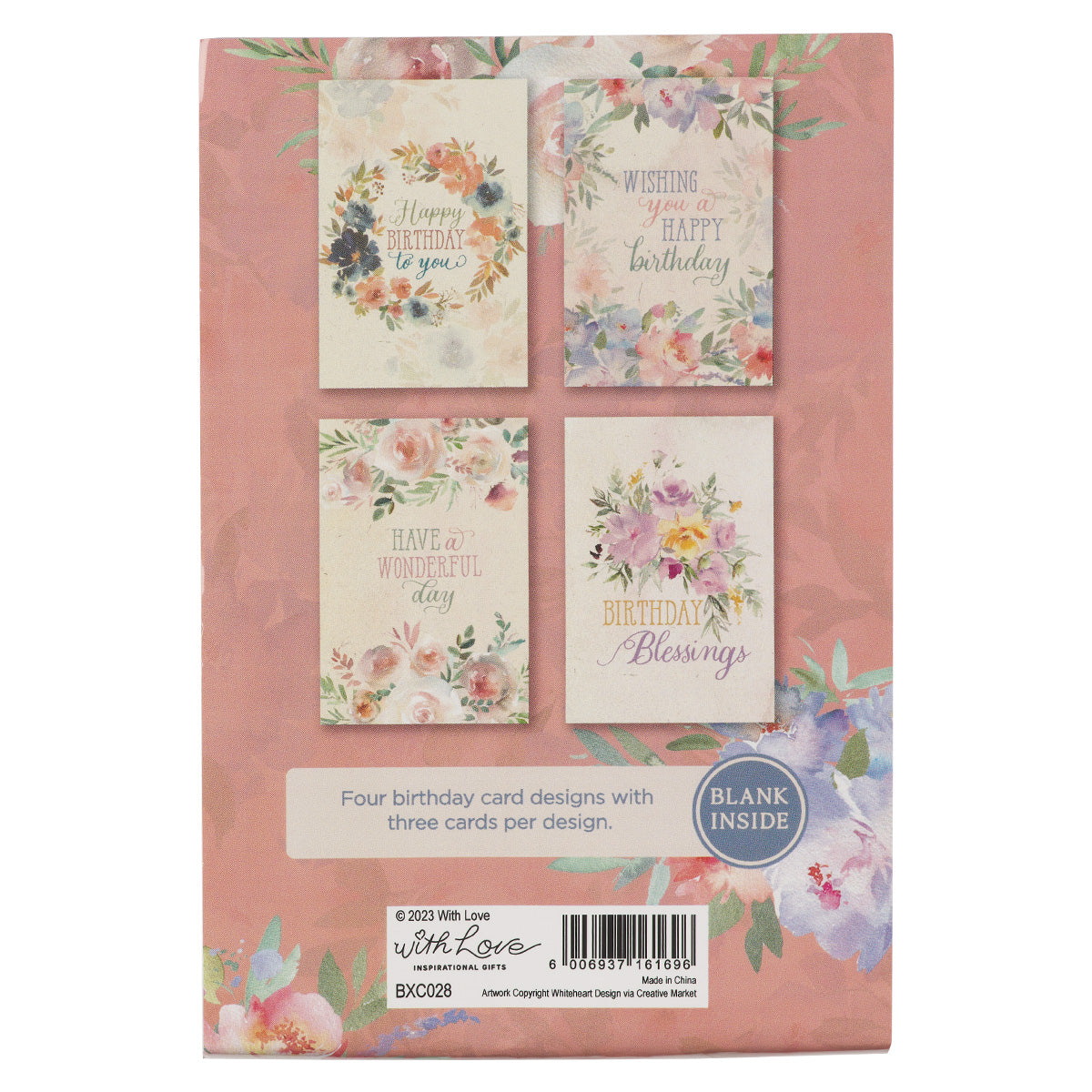 Birthday Greeting Card Set With Envelopes
