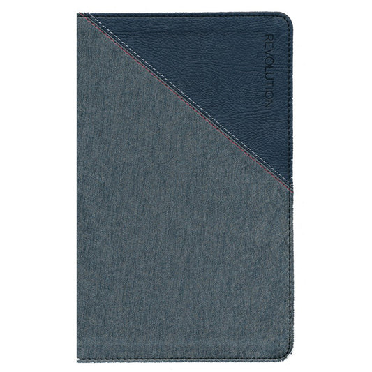 NIV Revolution Bible Gray / Navy (Imitation Leather)