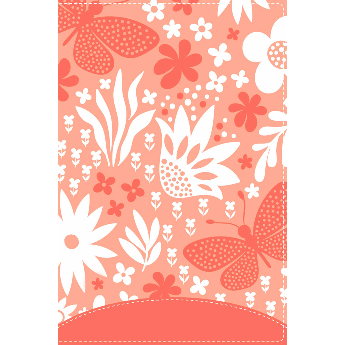 NIV Compact Giant Print Red Letter Bible For Girls Coral (Comfort Print)(Imitation Leather)