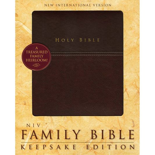 NIV Family Bible Keepsake Edition Two Tone Burgundy (Imitation Leather)