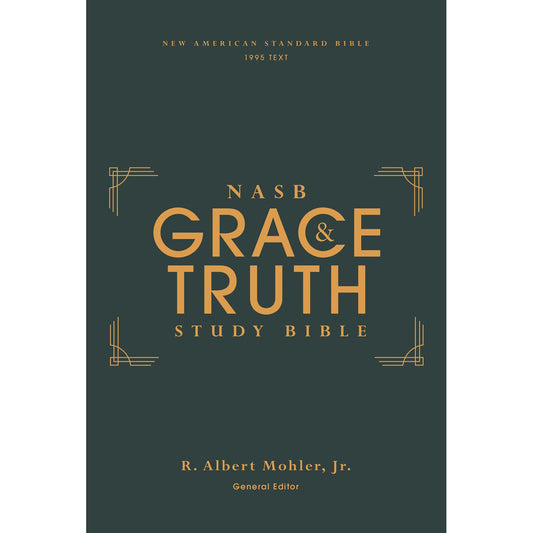NASB The Grace And Truth Study Bible (1995) Red Letter Green (Comfort Print)(Hardcover)