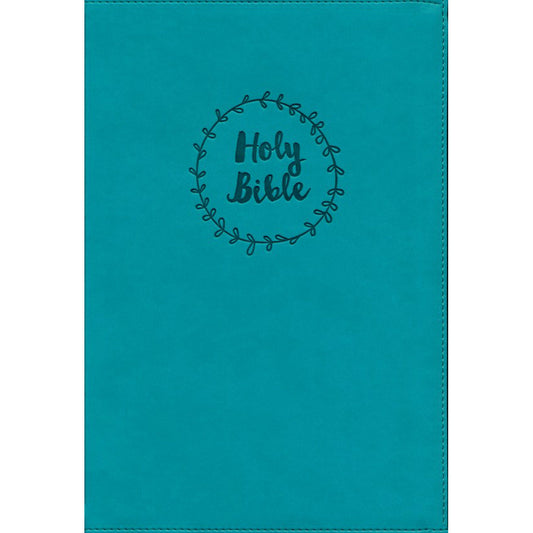 NIV Value Thinline Bible Large Print Blue (Comfort Print)(Imitation Leather)