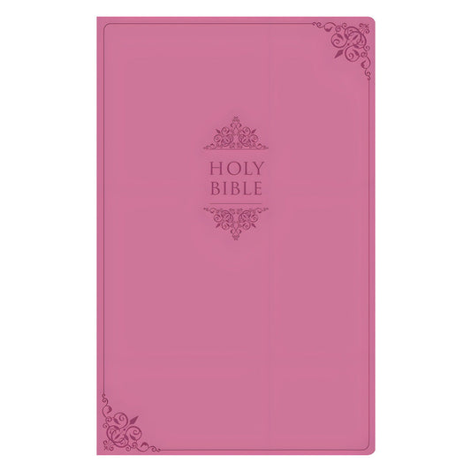 NIV Value Thinline Bible Large Print Pink (Comfort Print)(Imitation Leather)