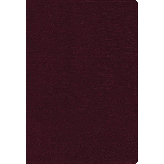 NIV Thinline Giant Print Indexed Red Letter Burgundy (Comfort Print)(Bonded Leat