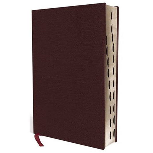 NIV Thinline Bible Burgundy Indexed Red Letter Edition(Comfort Print)(Bonded Lea