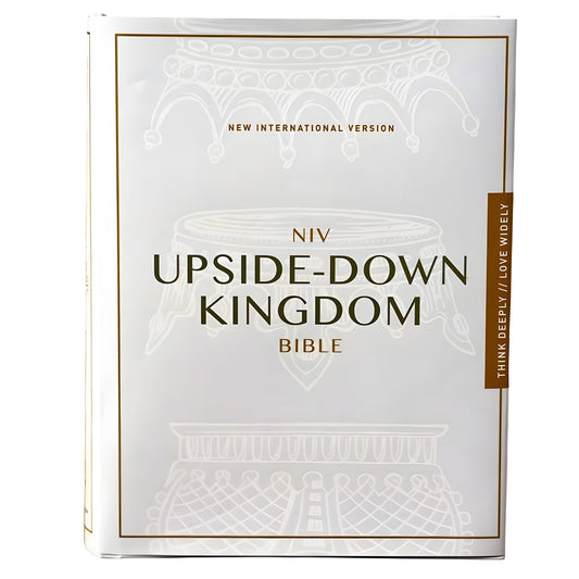 NIV Grey Hardcover Upside-Down Kingdom Bible Comfort Print