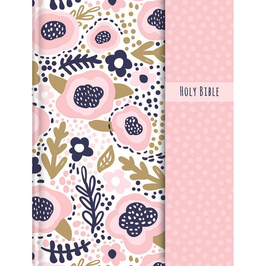 NIV Journal / Word / Girls Double-Column Pink Magnetic Closure Red Letter (Comfort Print)(Hardcover)