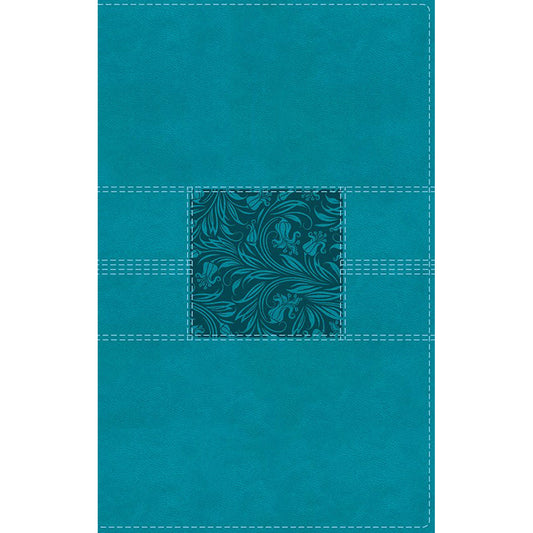 NASB (2020) Thinline Bible Red Letter Thumb Index Teal (Comfort Print)(Imitation Leather)