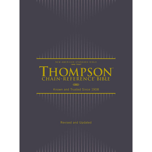 NASB Thompson Chain Reference Red Letter Bible Comfort Print Navy (Hardcover)