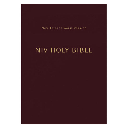 NIV Holy Bible Compact Burgundy Comfort Print (Paperback)