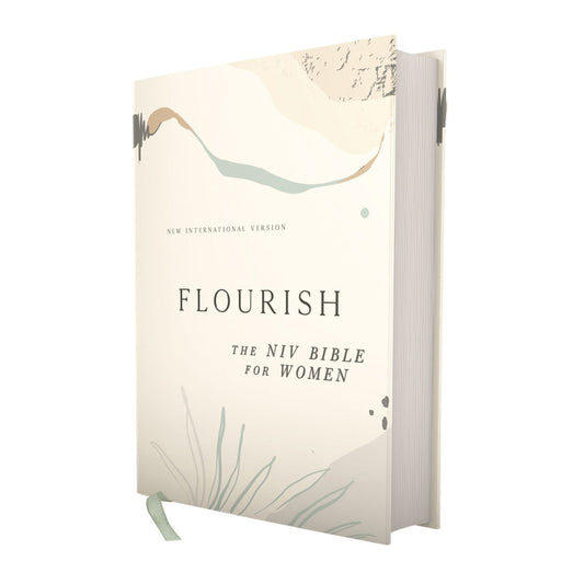 NIV Flourish Bible For Women Comfort Print Cream (Hardcover)