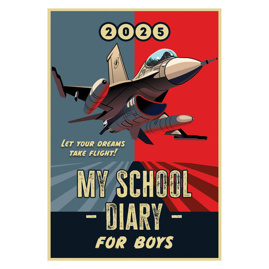 2025 School Diary - Daily Planner for Boys - Paperback