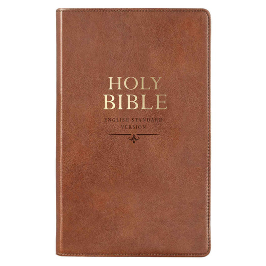 ESV Tan Brown Faux Leather Standard Bible