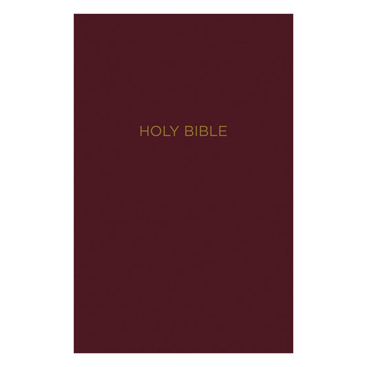 NKJV Burgundy Faux Leather Gift and Award Bible Red Letter Comfort Print Flexcover