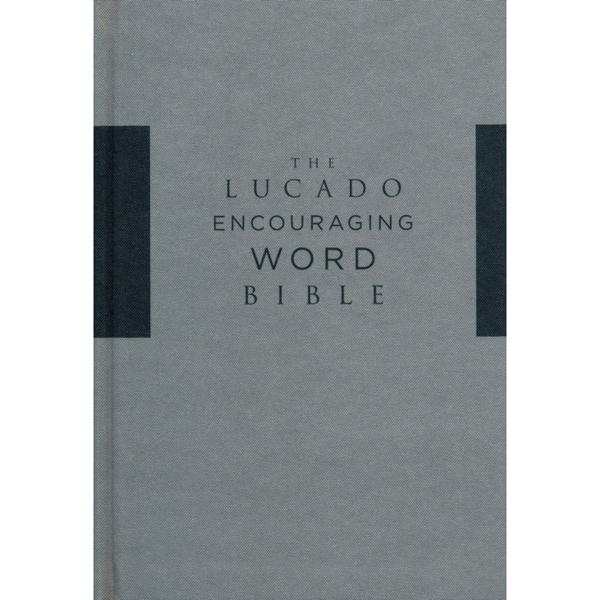 NIV Lucado Encouraging Word Bible Cloth Over Board Gray (Comfort Print)(Hardcover)