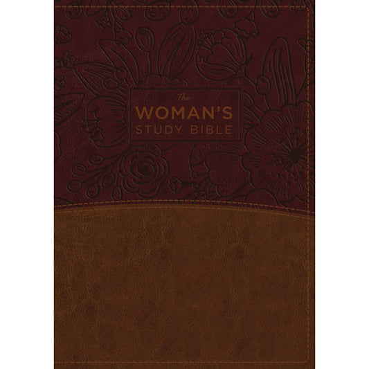 NKJV Womans Study Bible Revised Brown / Burgundy (Imitation Leather)