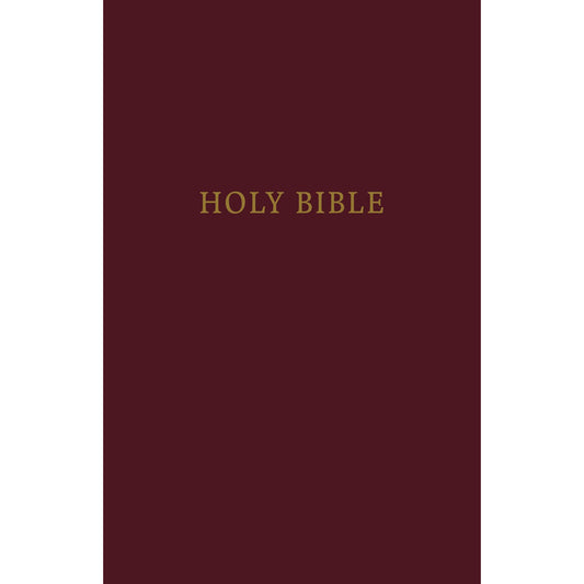 KJV Pew Bible Large Print Red Letter Edition Burgundy (Comfort Print)(Hardcover)