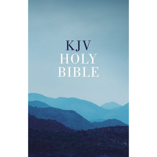 KJV Value Outreach Bible Blue Scenic (Comfort Print)(Paperback)
