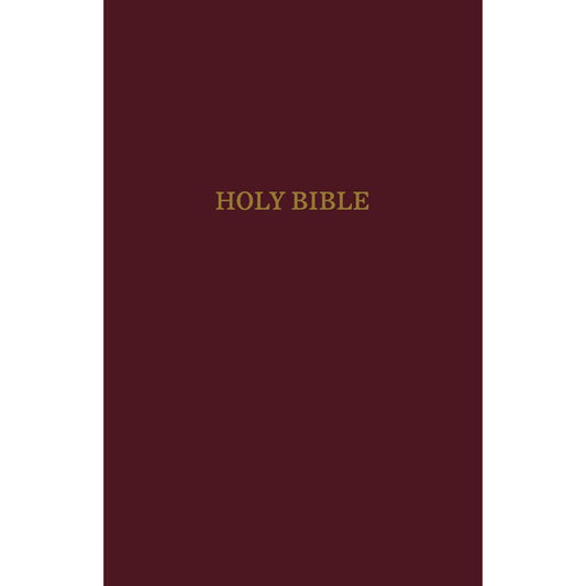 KJV Pew Bible Red Letter Edition Burgundy (Comfort Print)(Hardcover)