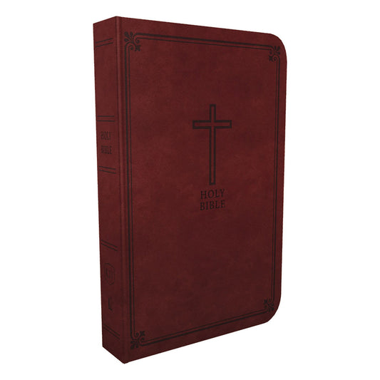 KJV Deluxe Gift Bible Red Letter Edt Brown (Comfort Print)(Imitation Leather)