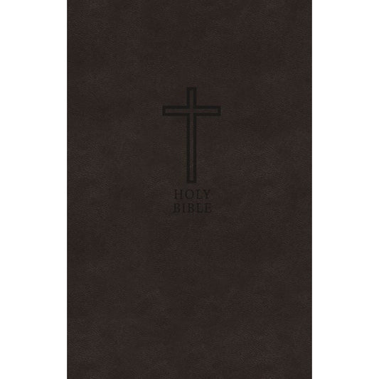 KJV Black Imitation Leather Compact Value Thinline Bible Red Letter Comfort Print
