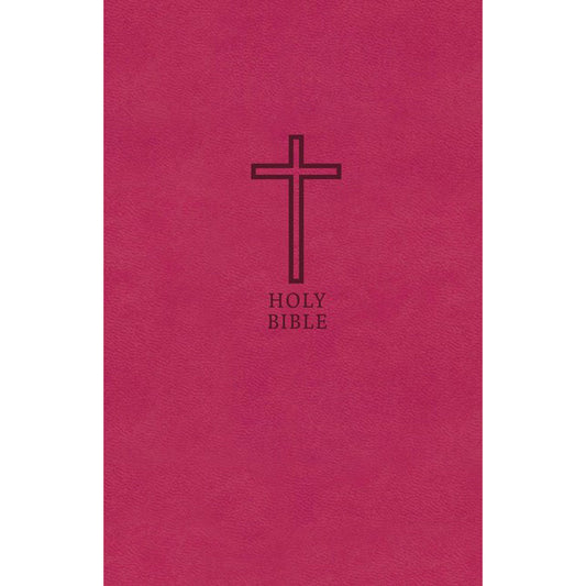 KJV Value Thinline Red Letter Std Print Pink (Comfort Print)(Imitation Leather)