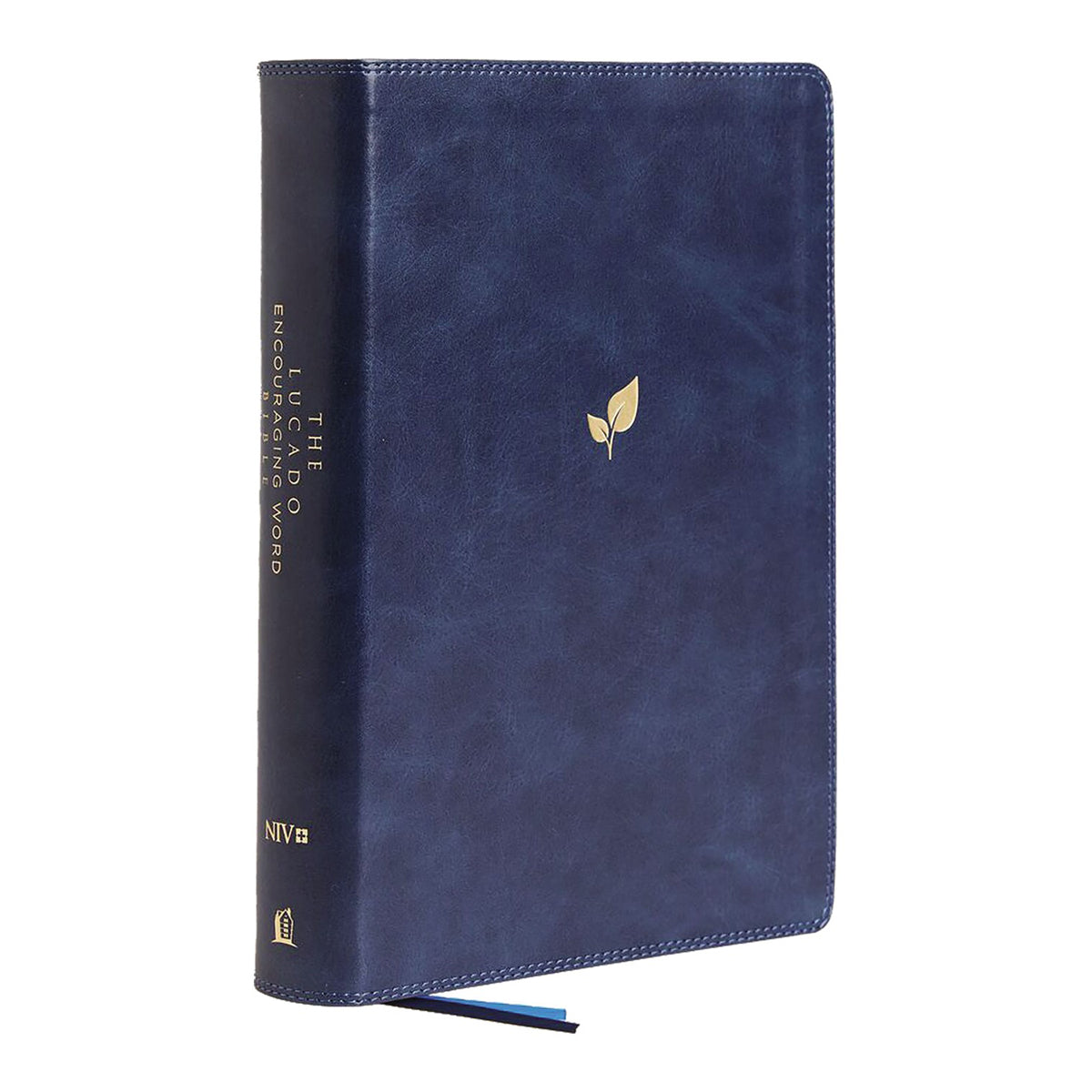 NIV Lucado Encouraging Word Bible Indexed Blue (Comfort Print)(Imitation Leather)