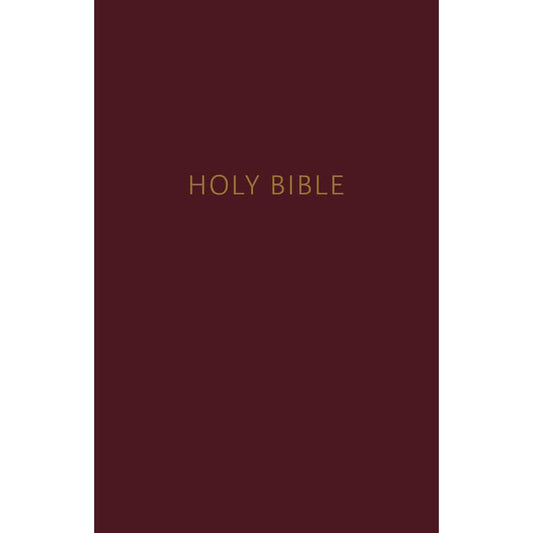 NKJV Pew Bible Red Letter Burgundy (Comfort Print)(Hardcover)