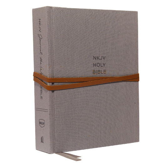 NKJV Journal The Word Bible Red Letter Edition Gray (Comfort Print)(Hardcover)