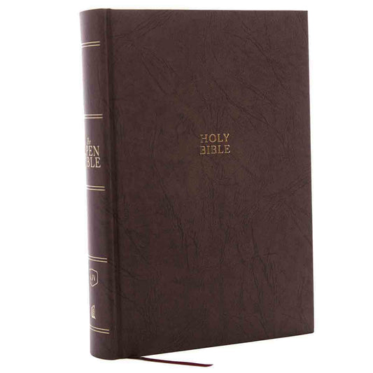 KJV Open Bible Complete Reference Red Letter Edition Brown (Comfort Print)(Hardcover)