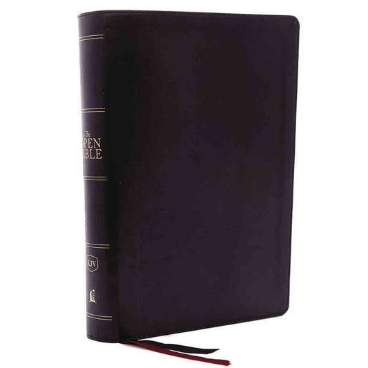 KJV Open Bible Red Letter Edition Index Black (Comfort Print)(Imitation Leather)